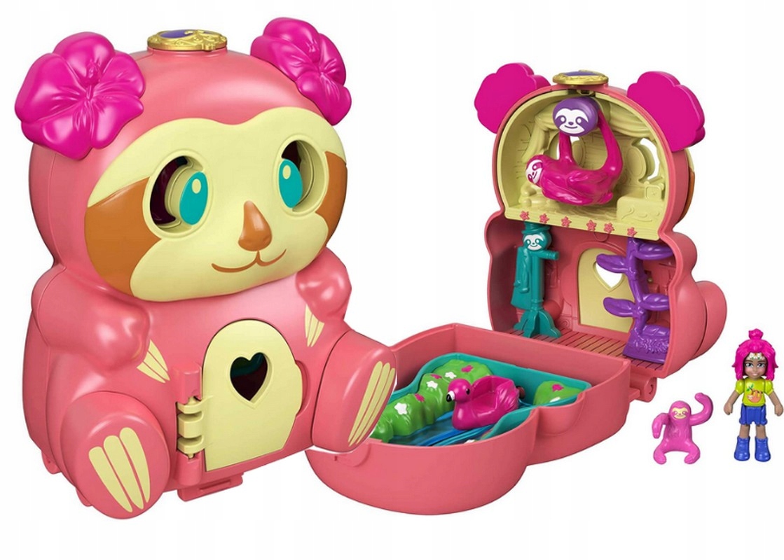 

Lalka Polly Pocket Domek Z Laleczką Leniwiec