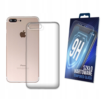 

Etui Przezroczyste + Szkło do Iphone 7 Plus Case