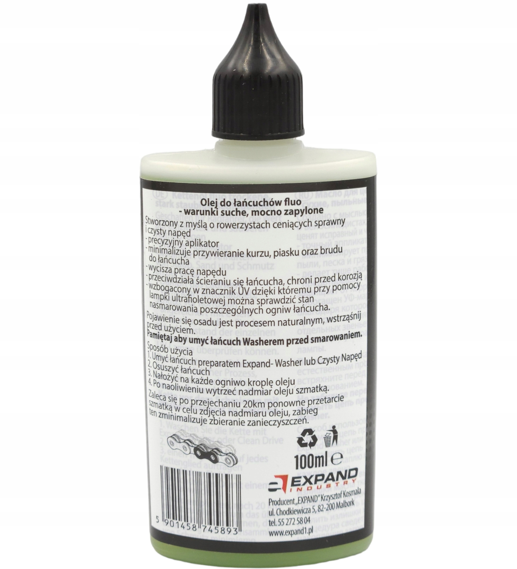 Olej EXPAND FLUO smar do łańcucha 100ml suche Marka Expand