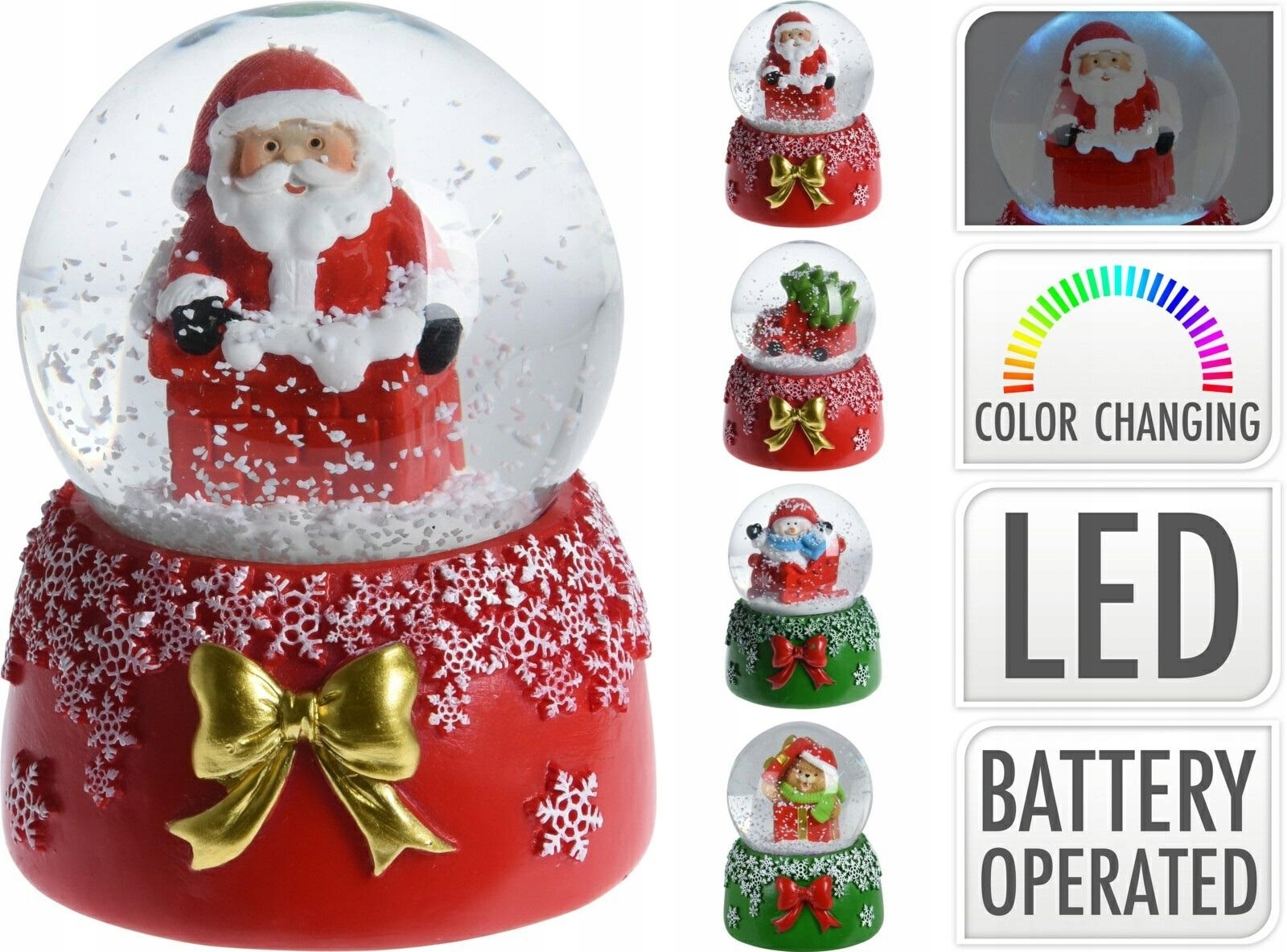 

Figurka Świąteczna Kula Wodna 65mm Led 4