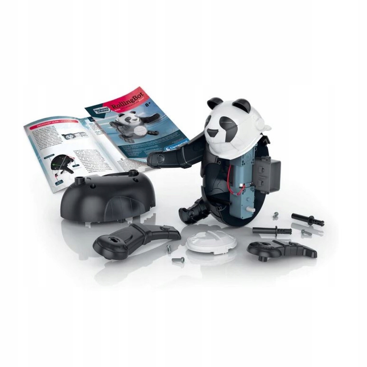 Panda Rolingbot robot robi fikołki Marka Clementoni