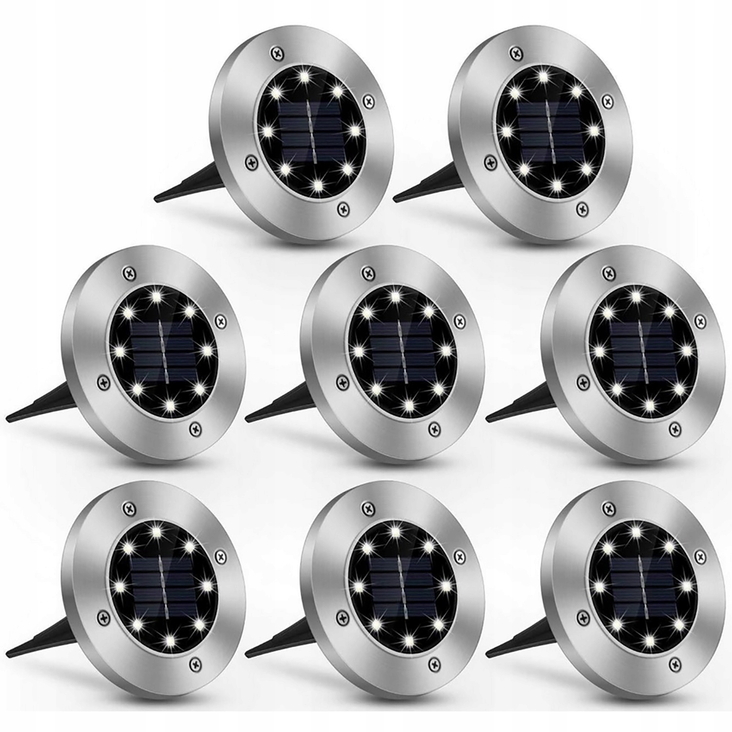 

8 x Lampa Solarna ogrodowa Led najazdowa gruntowa