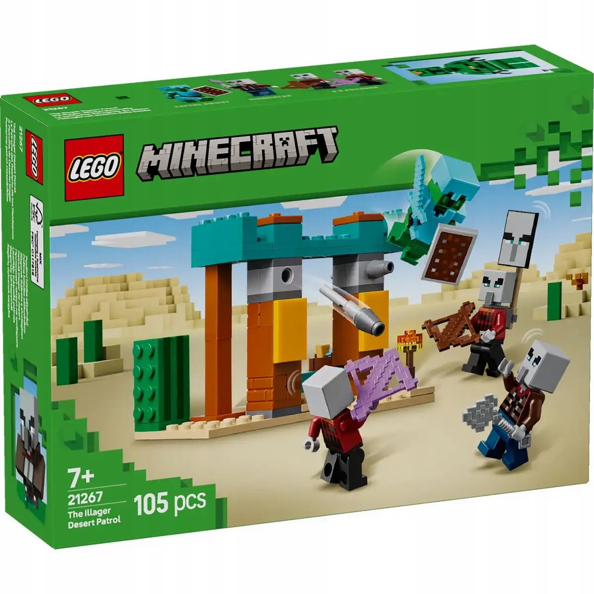 LEGO MINECRAFT 21267 ПУСТЫННЫЙ ПАТРУЛЬ ЗЛОДЕЕВ