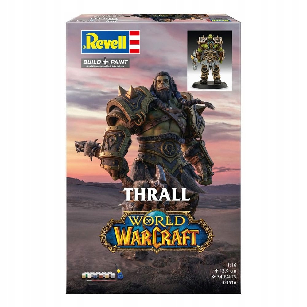 Dárková sada Model World of Warcraft 1/16 The Orc Thrall 13 cm