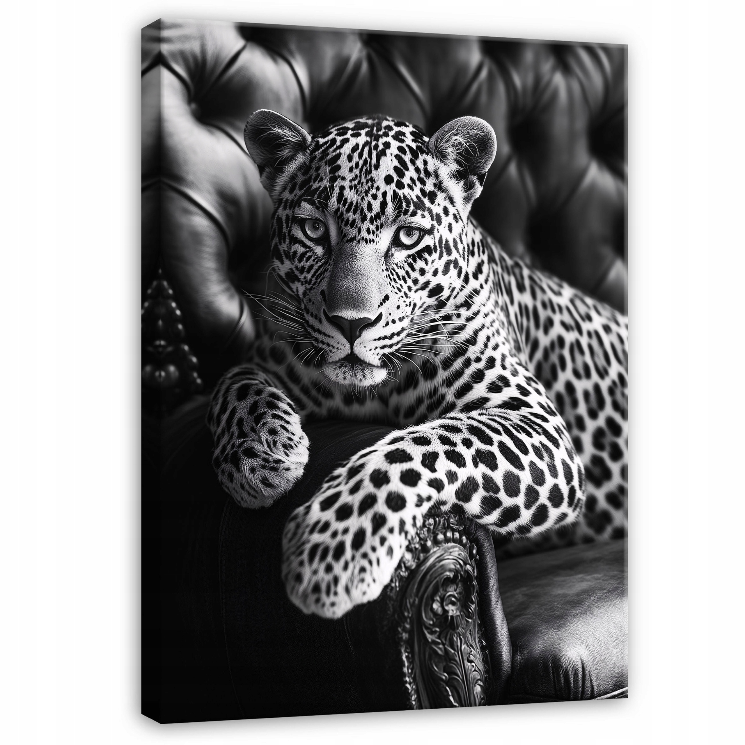 Obraz Jaguar Na Křesle Zvíře Do Ložnice Obývacího Pokoje Kuchyně Na Plátně 120x80
