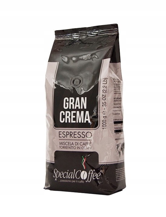 Levně SpecialCoffee Gran Crema 1 Kg zrnková káva