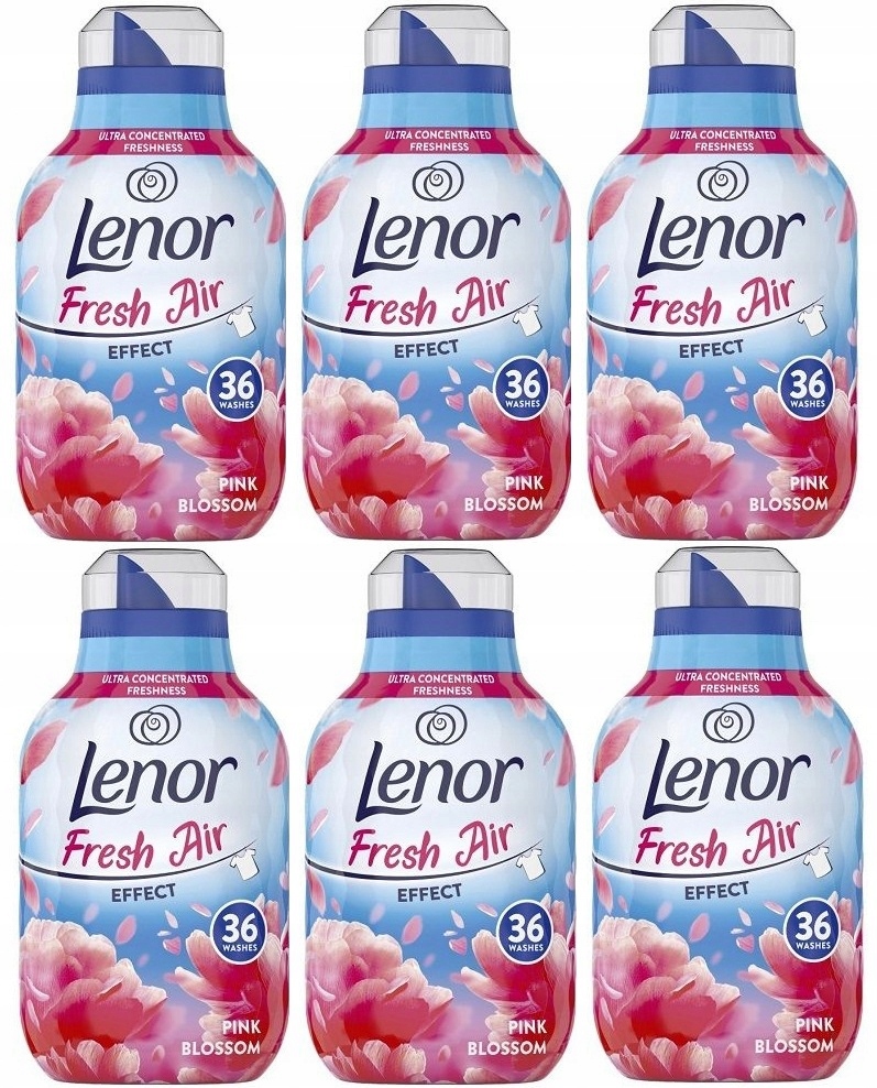 Levně Tekutá Aviváž Lenor Pink Blossom Fresh Air Kvetoucí zahrady 216p 3024 ml