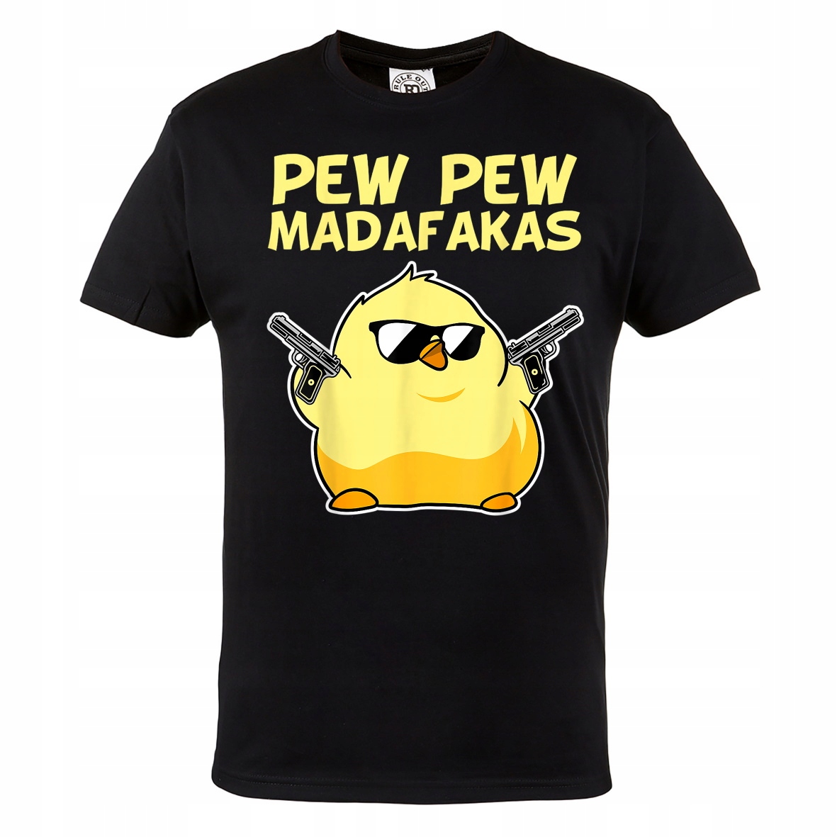 

Męska Koszulka Kurczak Pew Pew Madafakas