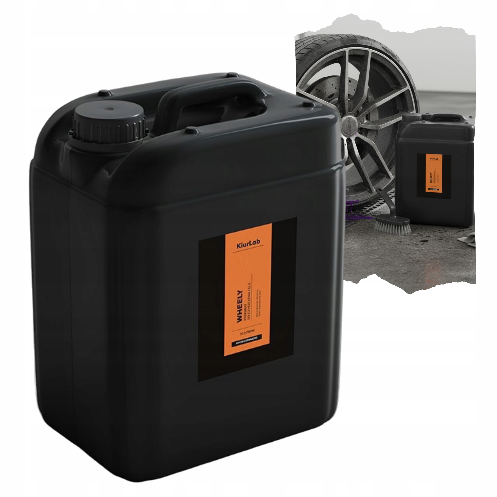 Čistič Kiurlab Wheely 20 L Na Umývanie A Čistenie Diskov Odstraňuje Špinu, Prach A Olej