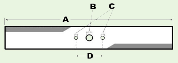 NÓŻ DO KOSIARKI VIKING MB410 MB415 ME410 W14-38001 Typ nóż