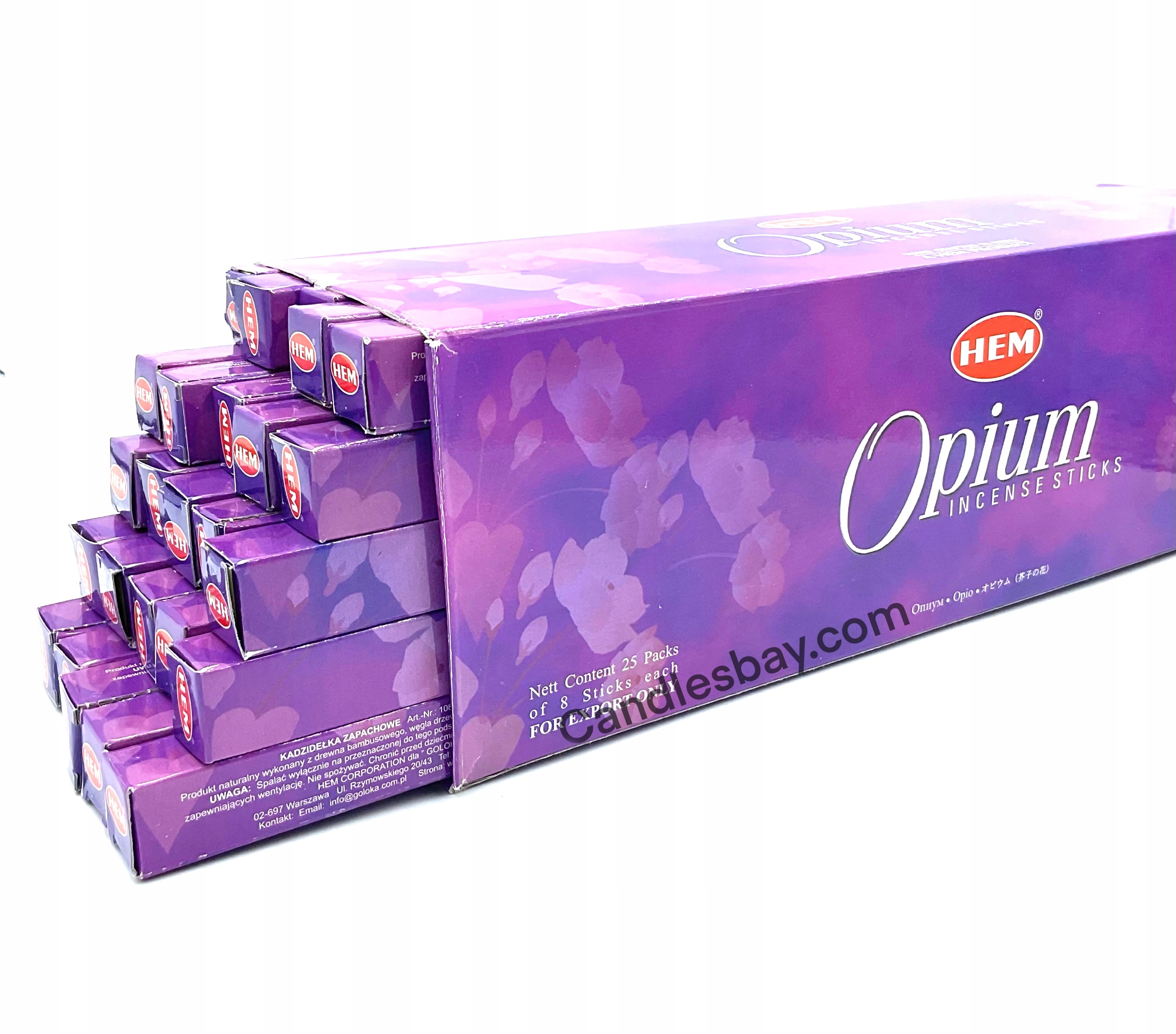 

Kadzidełka indyjskie Hem Opium 200szt