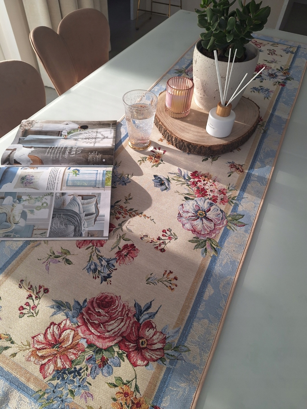 Běhoun 47x163 cm F03 Růžová Zahrada