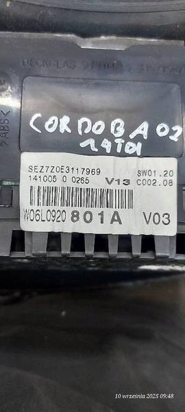dials 6L0920801A SEAT CORDOBA 1.4 TDI