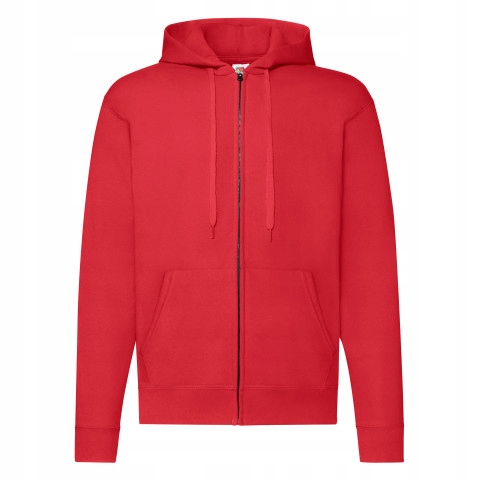

Bluza męsk Zip Through Hooded Sweat FruitLoom RedM