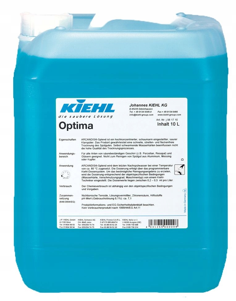 

Kiehl Optima Niemiecki płyn do mycia szyb okien 10