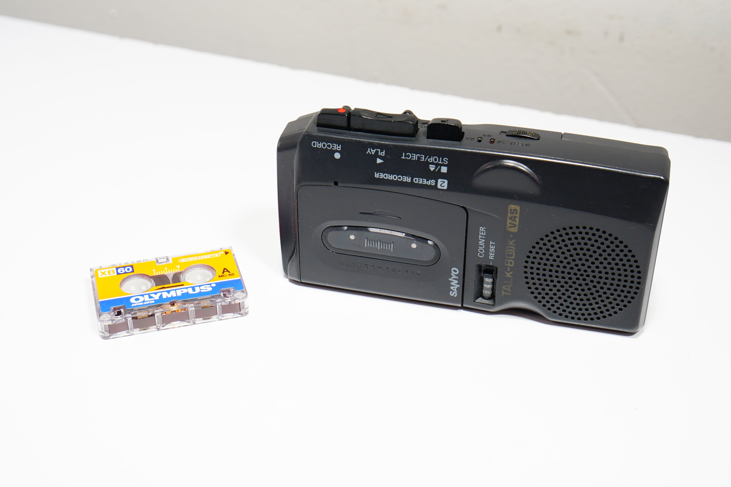 Retro Dyktafon Kasetowy Sanyo Talk-Boox