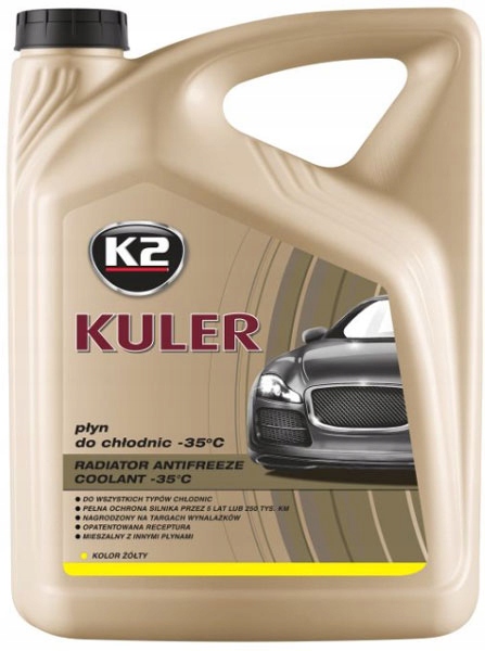 

K2 Kuler Żółty Płyn do chłodnic 5L -35C T205Y