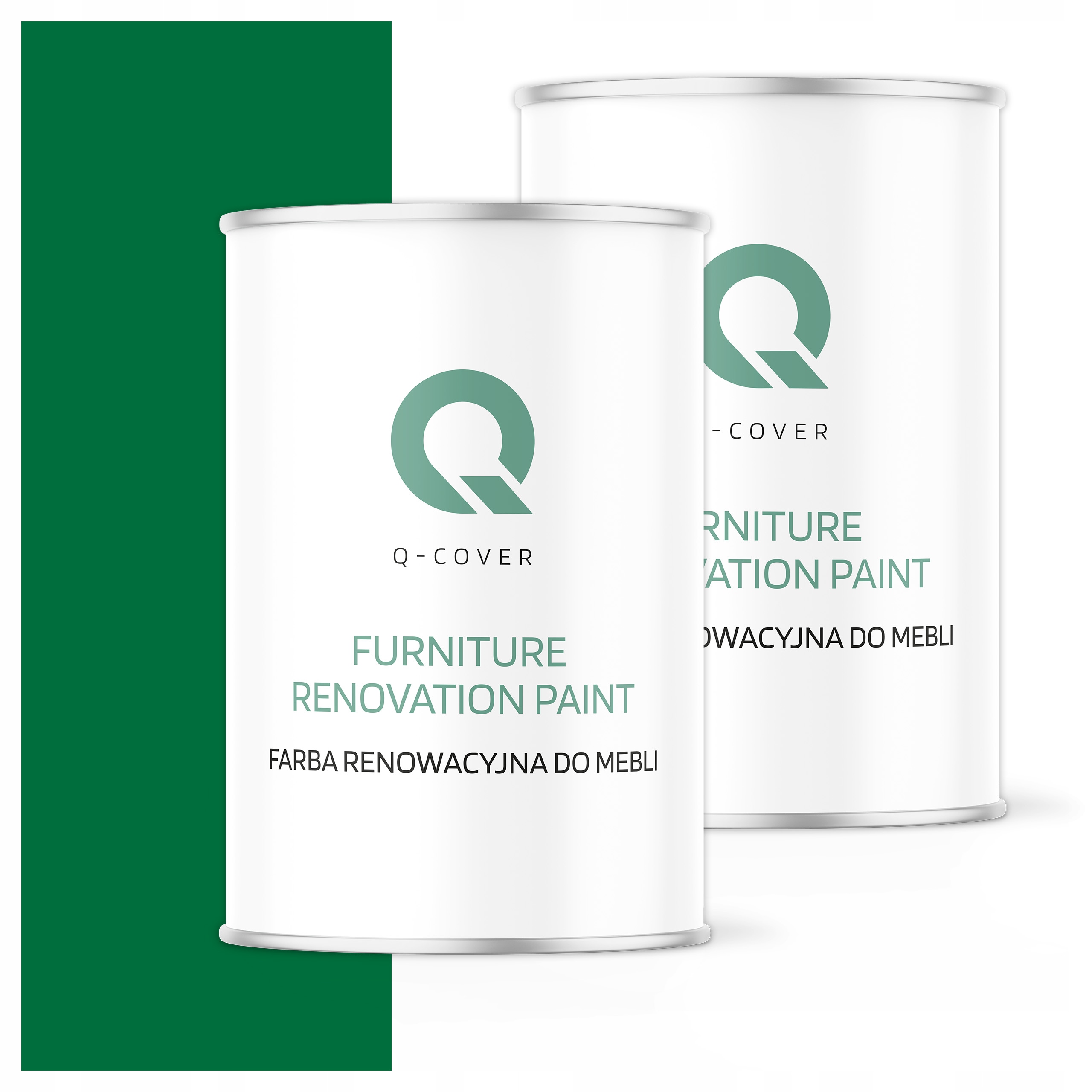 Farba na renováciu nábytku Mdf drevo 1L Ozdobná Odolná Zelená 6029 Polomatná