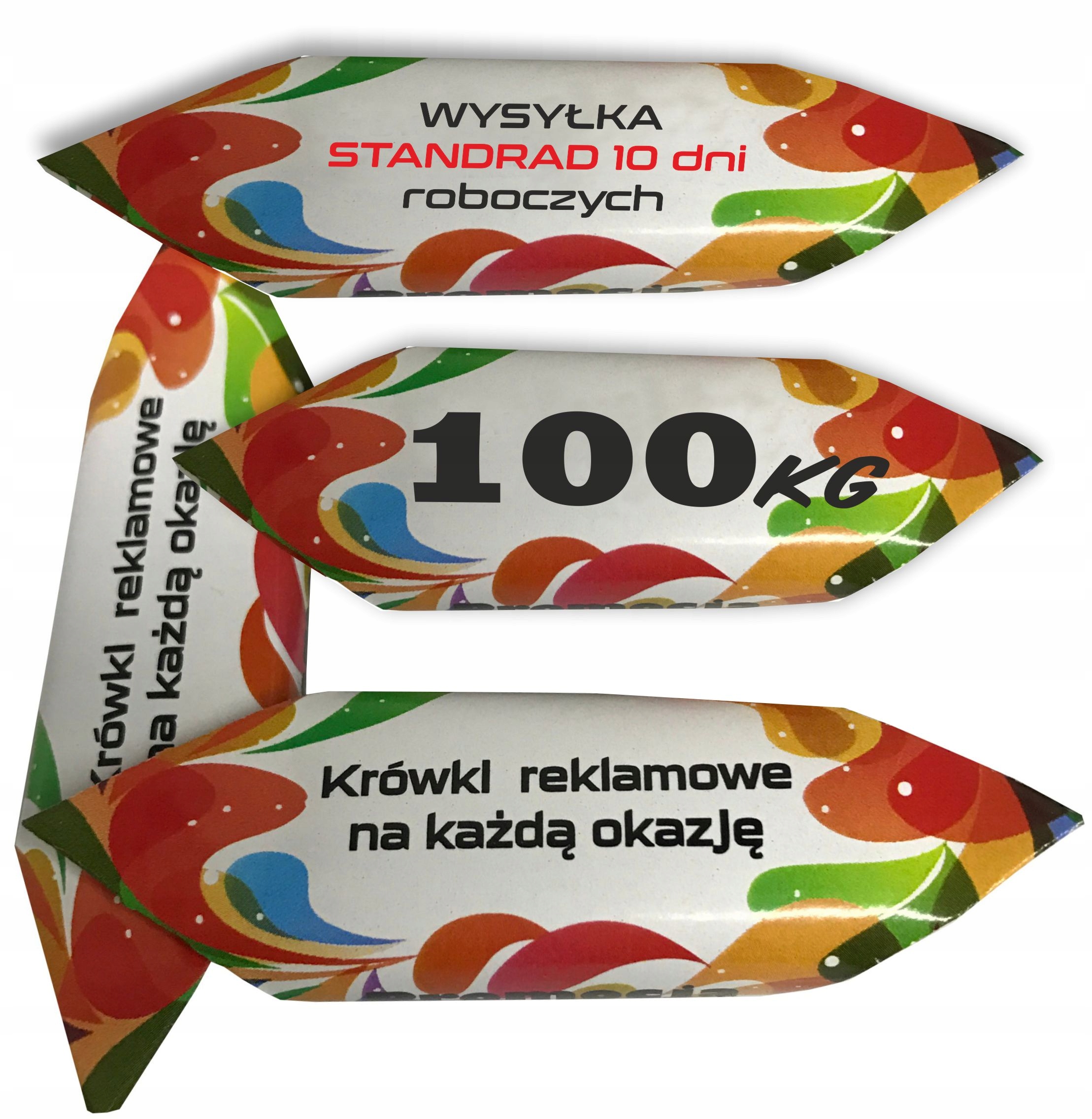 Levně Bonbóny Krówki S Vaším Logem 100KG Firemní bonbóny krówki Projekt gadgety