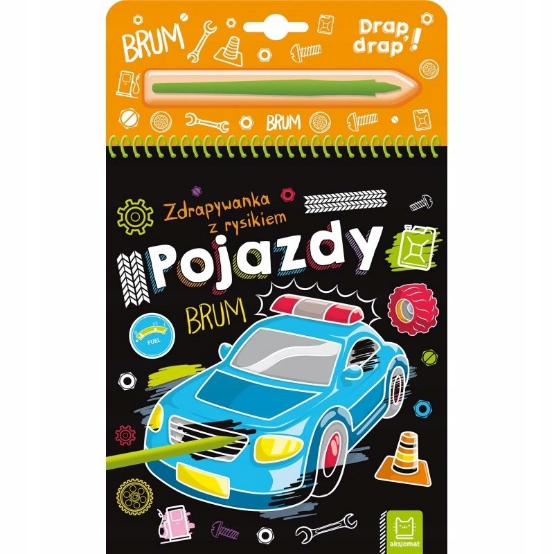 

Pojazdy Zdrapywanka z rysikiem Wydrapywanka