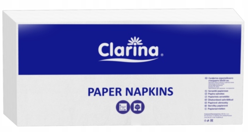 

Serwetka Clarina 5713 biała 2W 33/33cm 250szt.