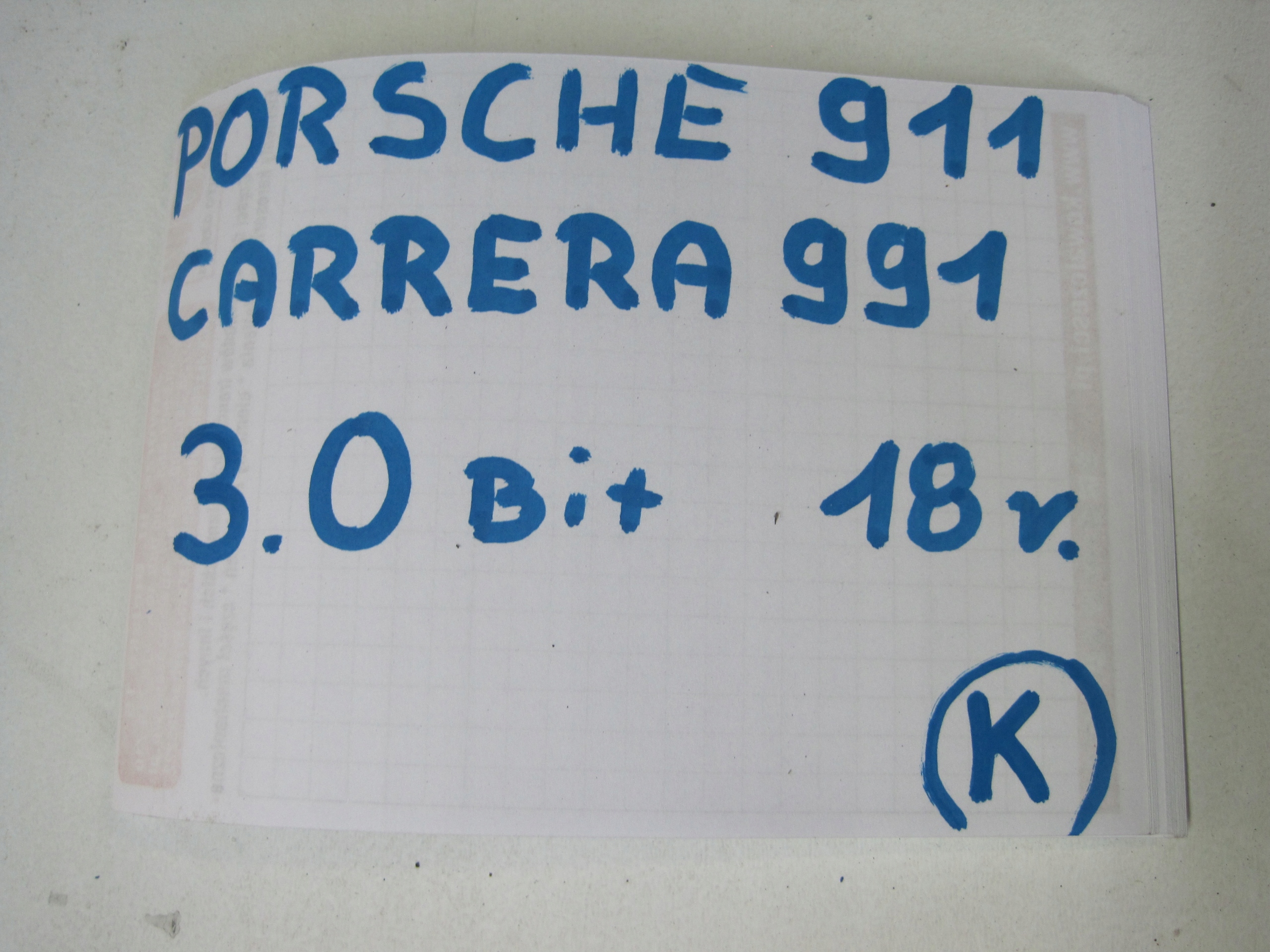 cijev vode PORSCHE CARRERA 991 911 3,0BIT 9G130773301