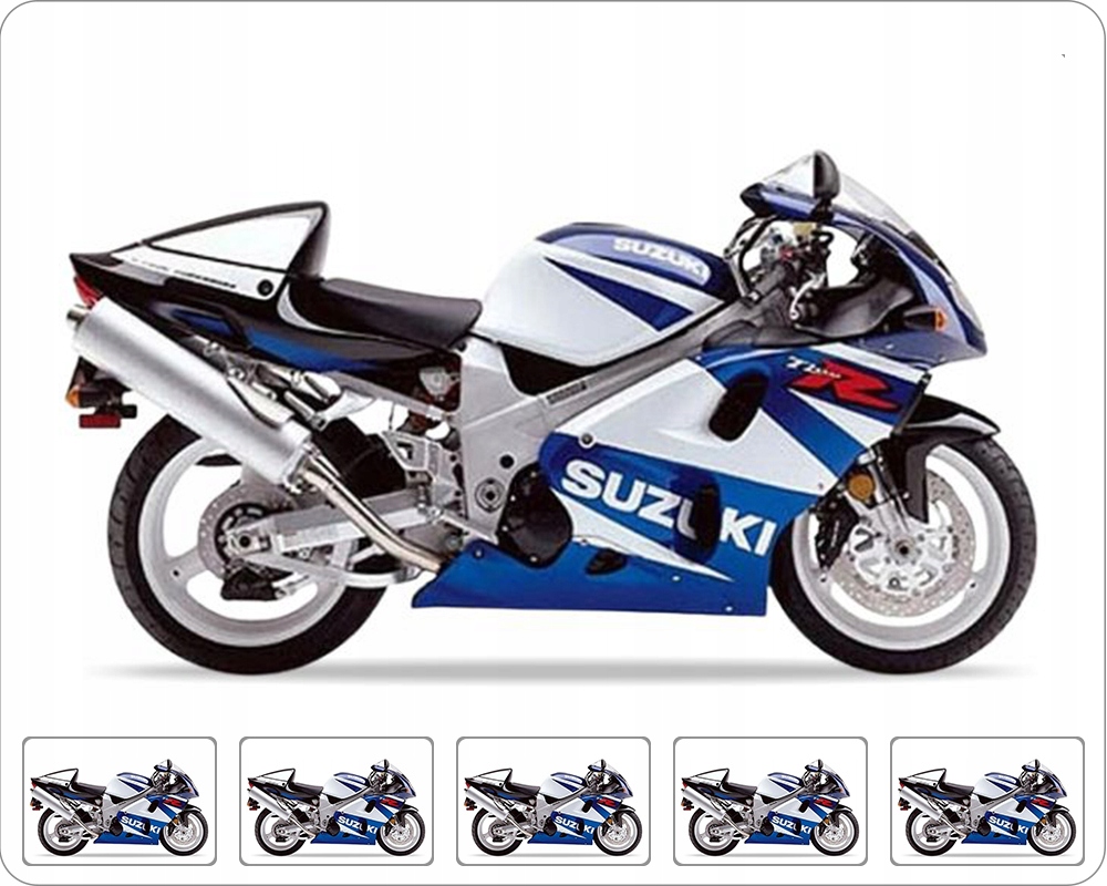 Samolepky Na Motocykl Juula Pro Suzuki Tl 1000 R 2002 Modré Bílé L99