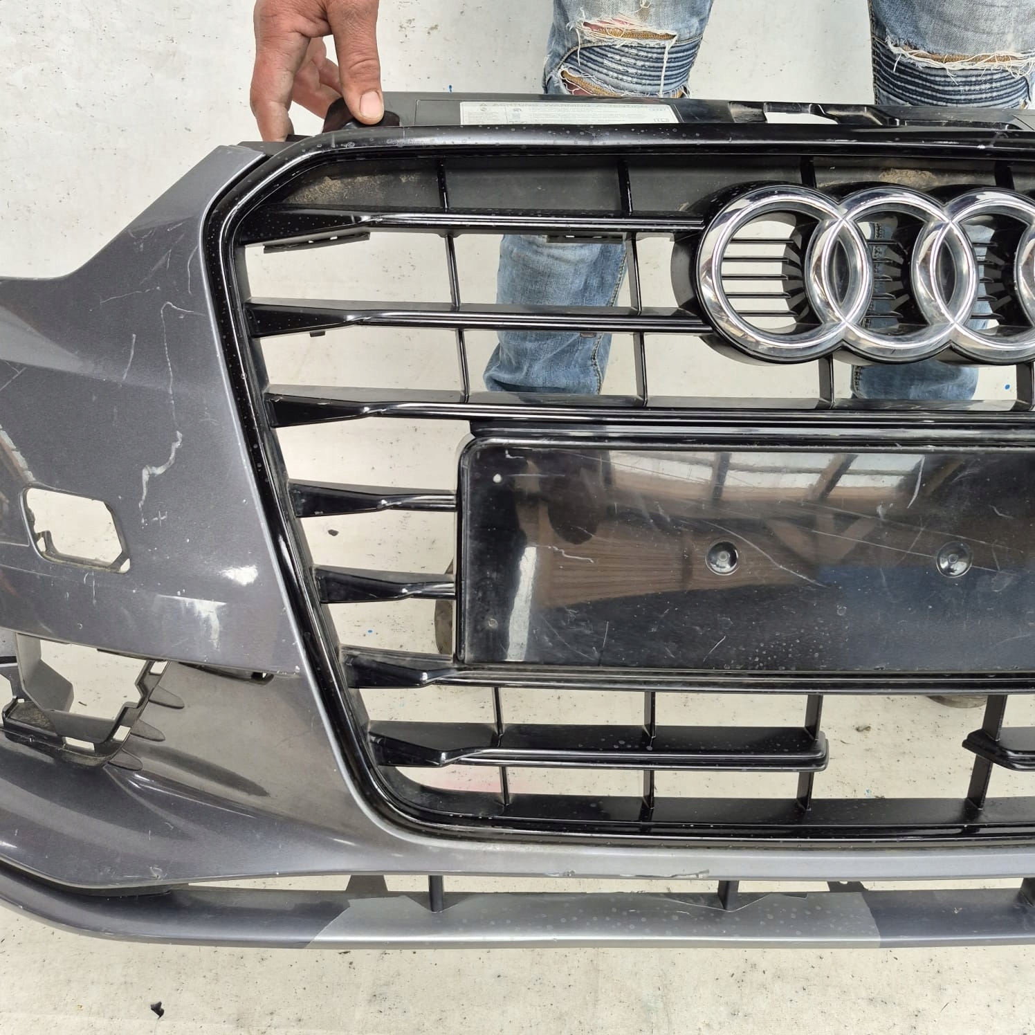 AUDI A3 III 3 8V sedan 13-16 bumper front front washer