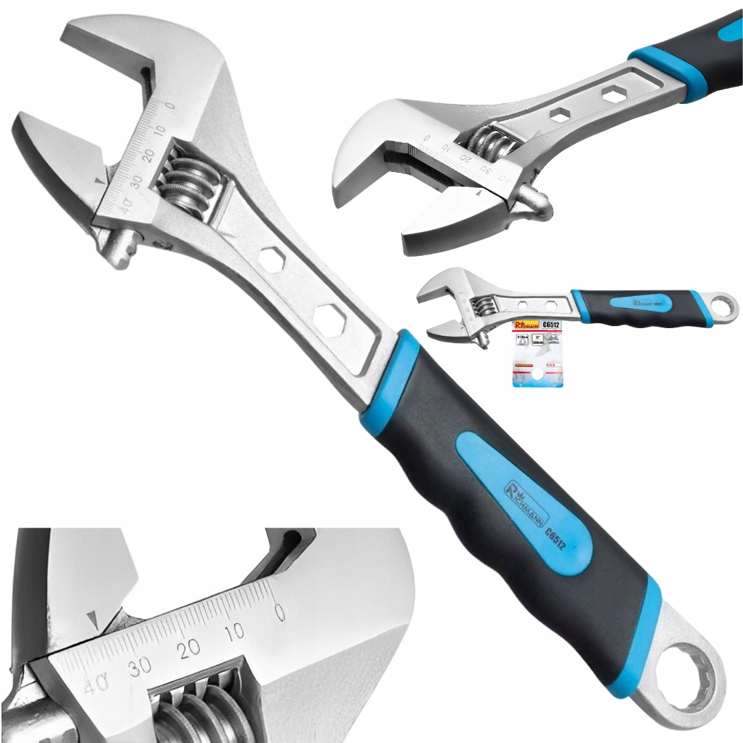 Klucz Do Rur Nastawny Regulowany Typ Szwed 12'' 305 mm Zakres 0-33 mm Cr-v