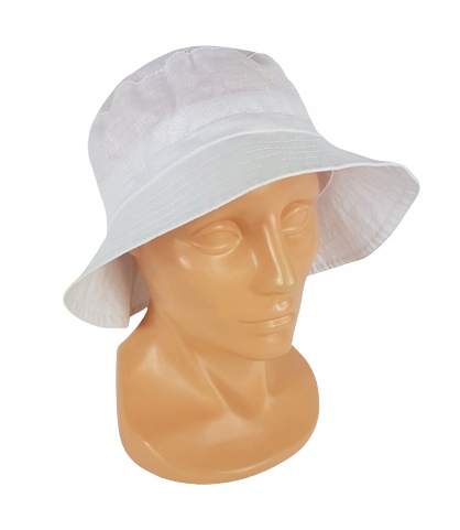 435 KAPELUSZ letni BIAŁY 100% BAWEŁNA L