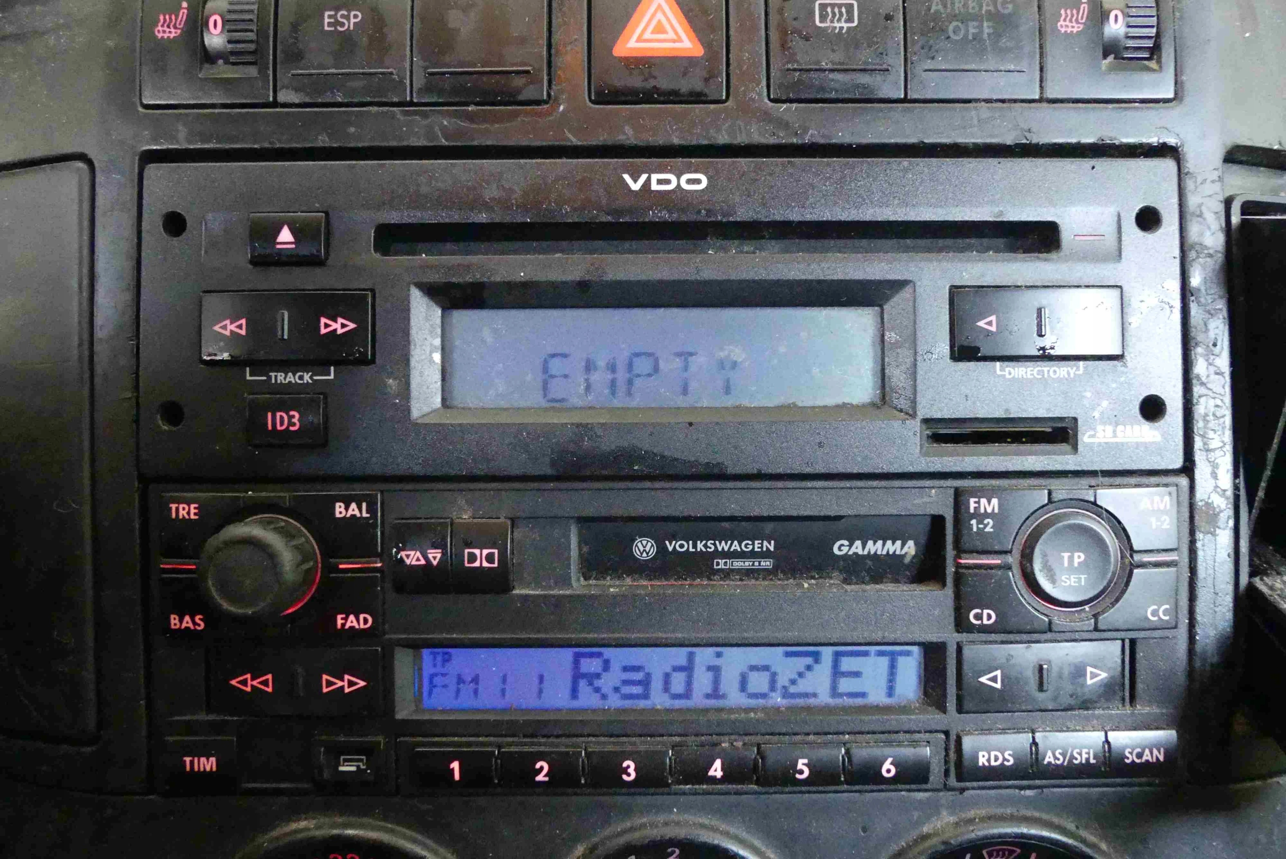 VW POLO 9N RADIO CAR AUDIO CAR RADIO 6N0035186B