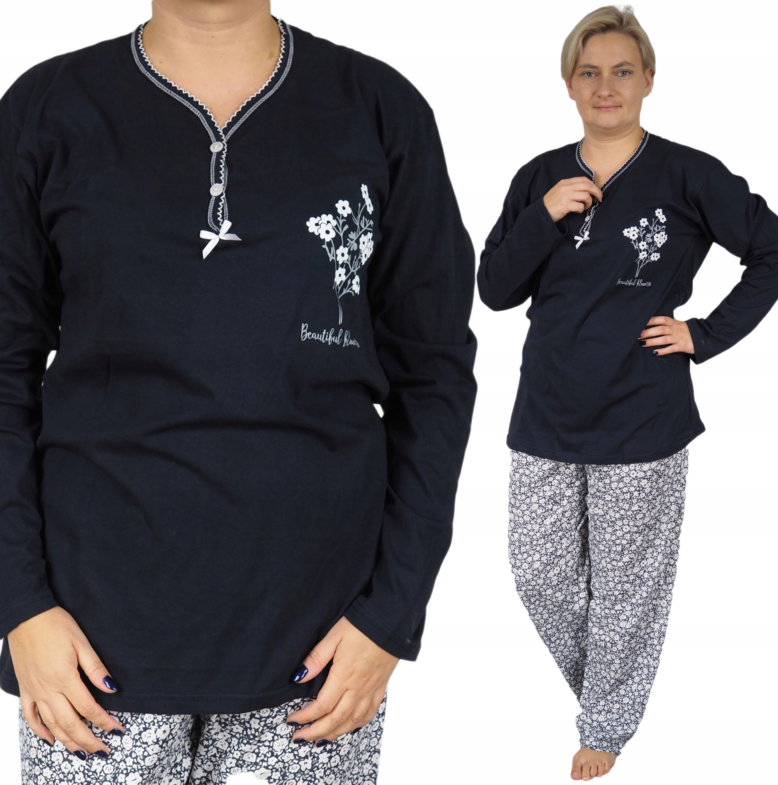 

Piżama damska XL (42) Plus Size Jakość 100% Cotton