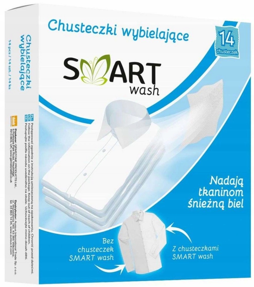 

Chusteczki Wybielające Do Prania Białego 14 Sztuk