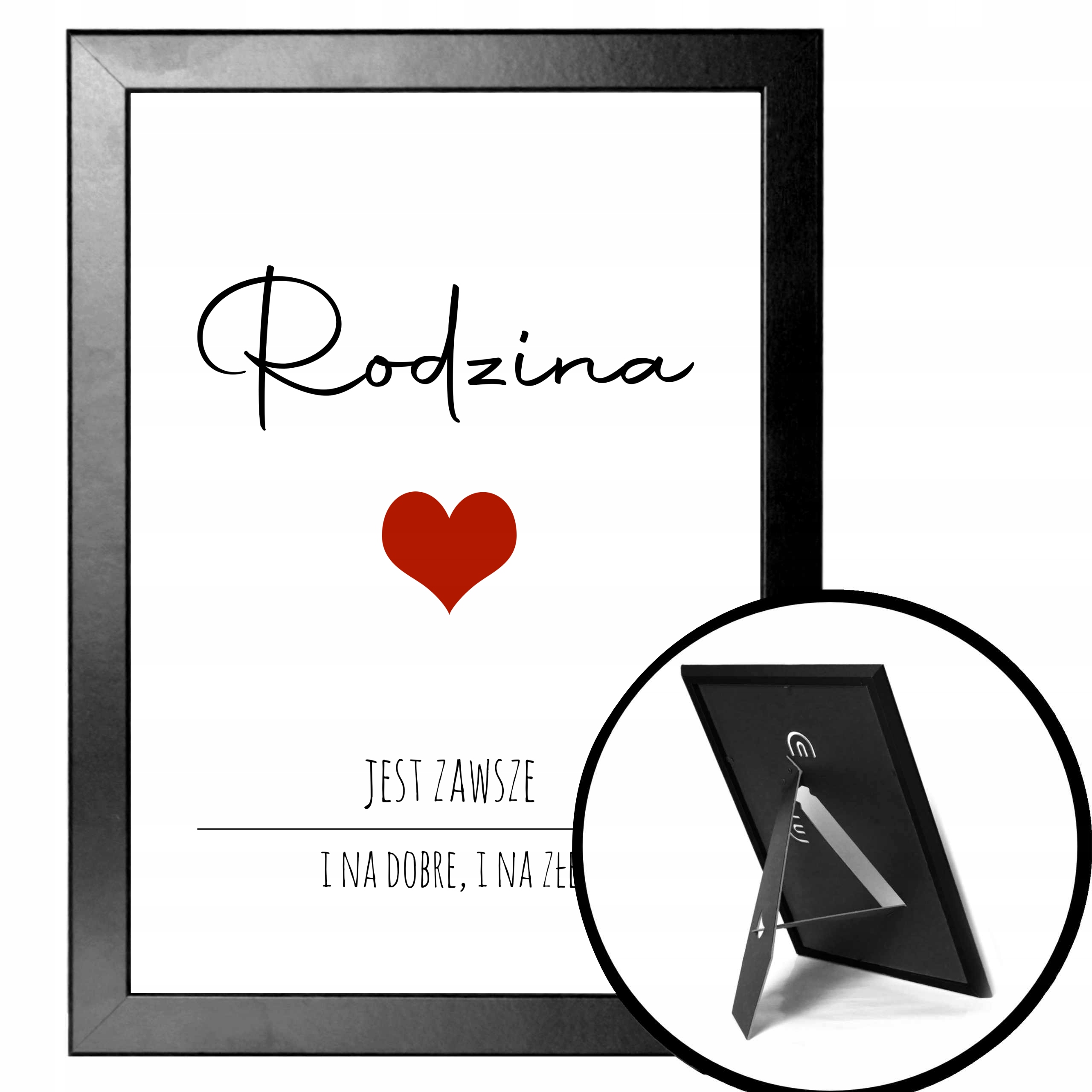 Plakat A4 Dom Rodzina Cytaty Design Prezent Rama Marka inna