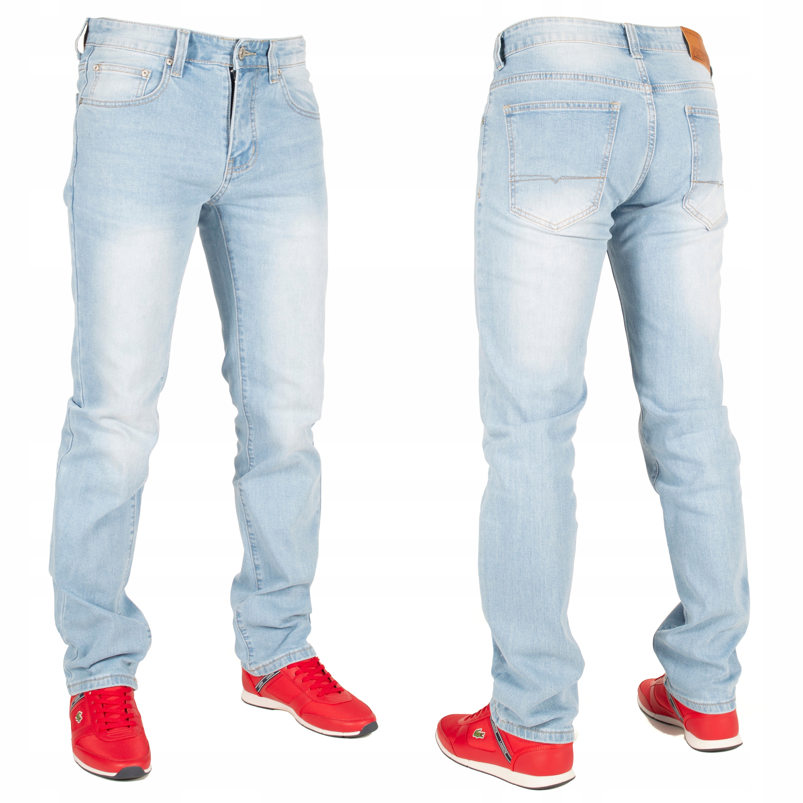 Spodnie męskie jeans W:42 116 CM L:32 niebieskie
