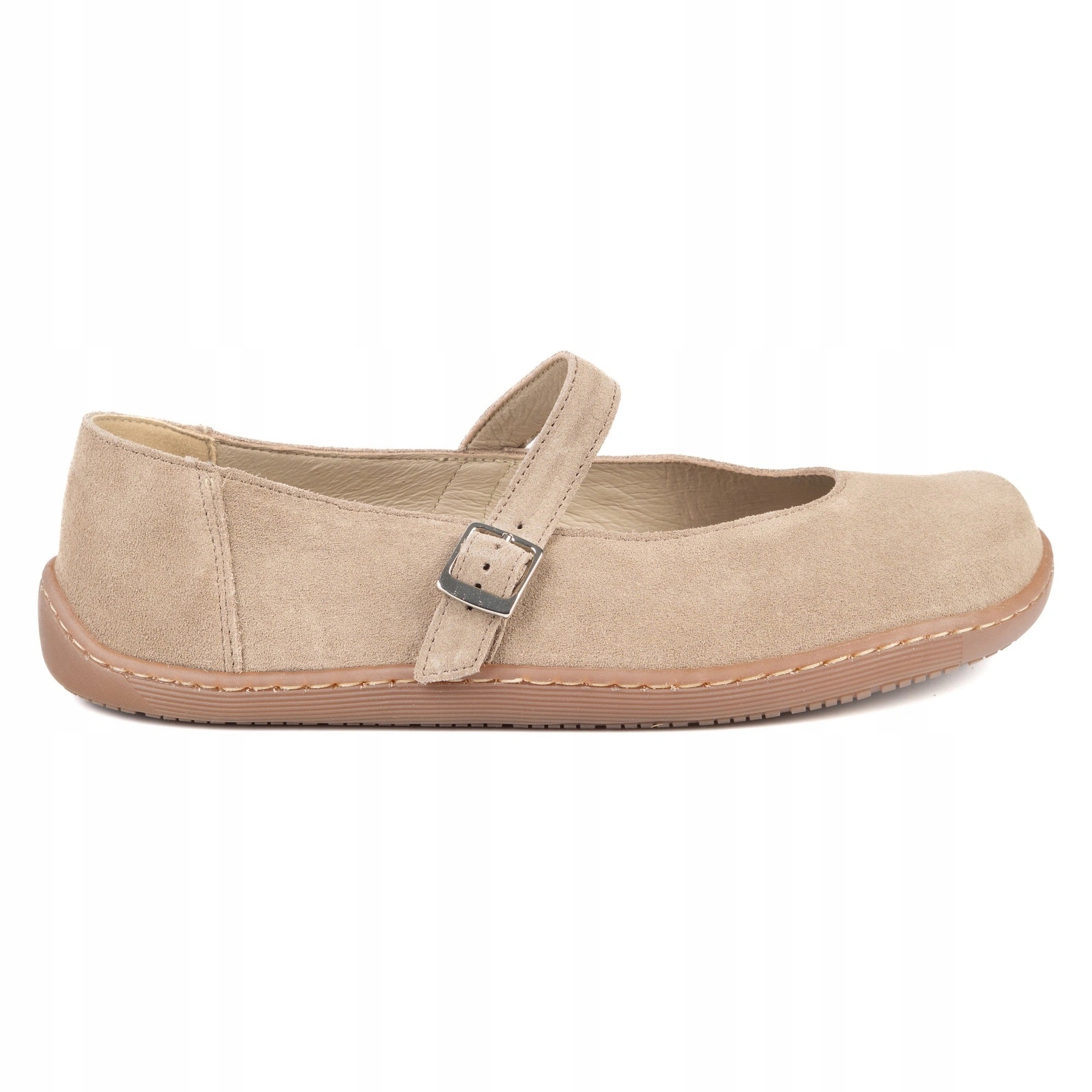 Barefoot dámské kožené baleríny Olivier Beatriz široká přední část béžová 37