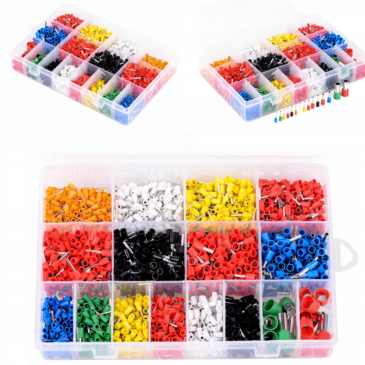 ZESTAW ZACISKÓW ELEKTRYCZNYCH ZŁĄCZA ZACISKANE PRZEWODU ZŁĄCZA SAMOCHODOWE