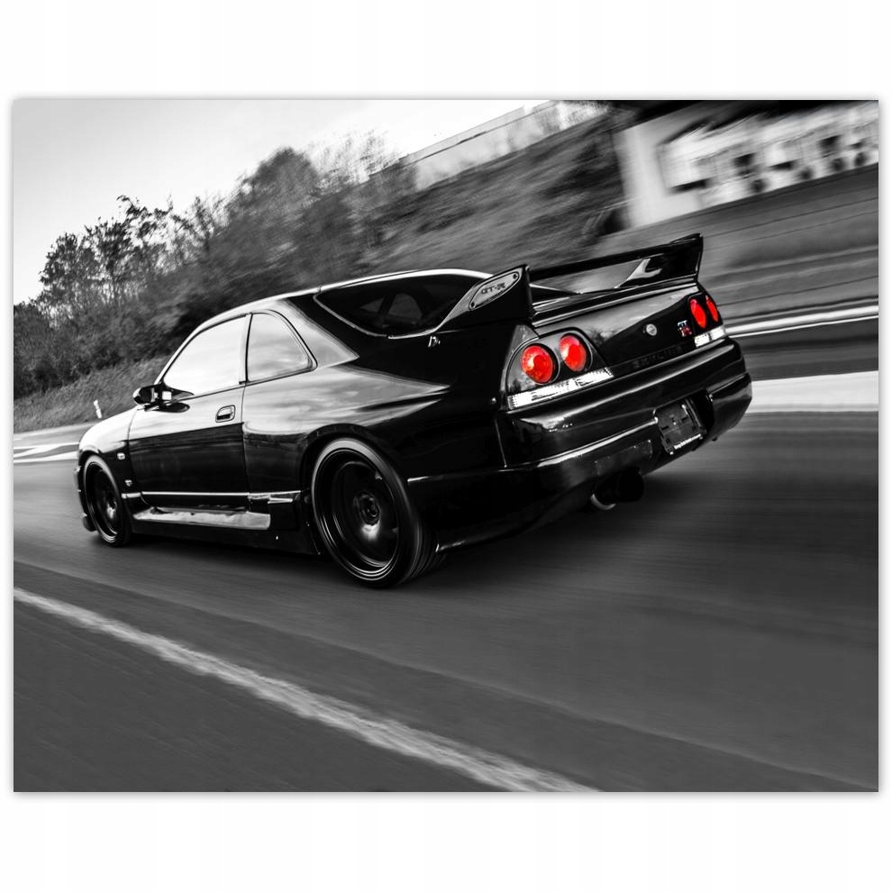 

Plakat 50x40 Czarny Nissan Gtr Sport