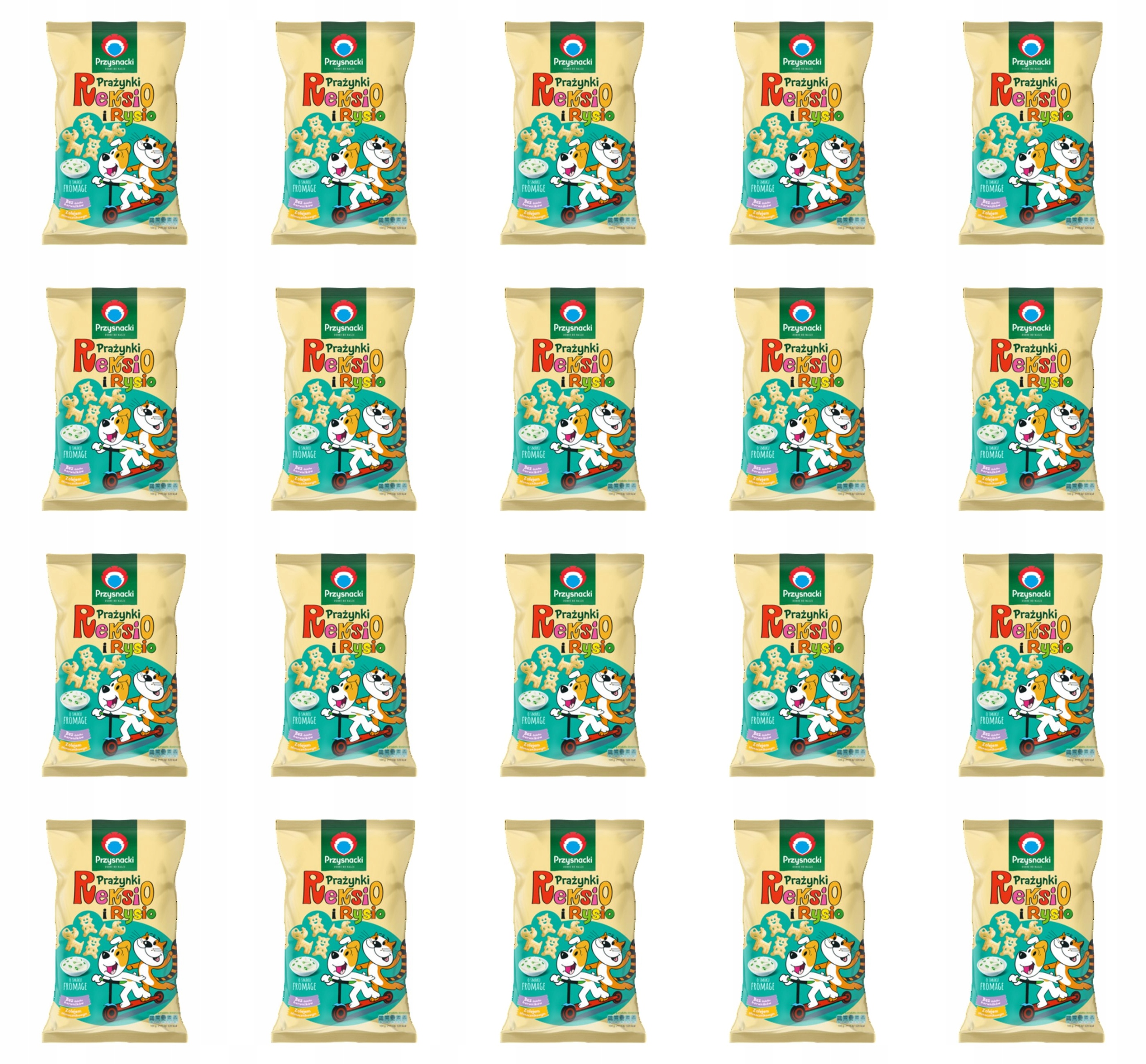Krekry Reksio a Rysio s příchutí fromage 90 g X20