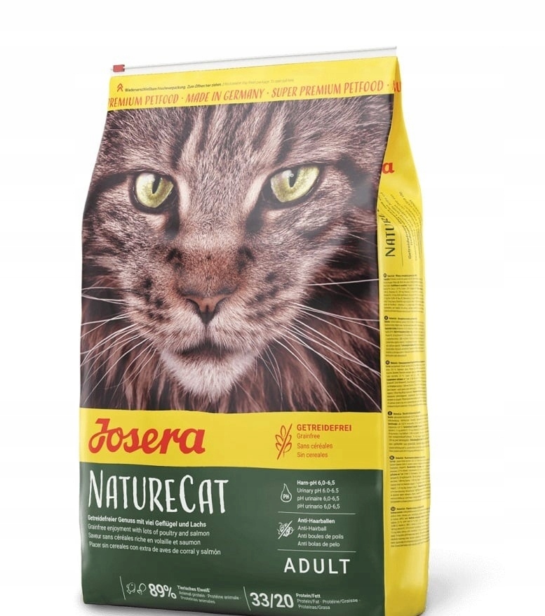 Josera Nature Cat bezobilné krmivo pro kočky 10 kg