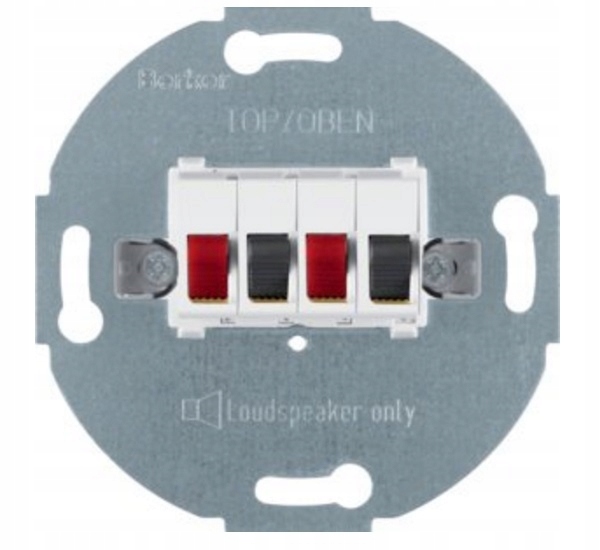 Berker One.Platform – reproduktorová zásuvka x2