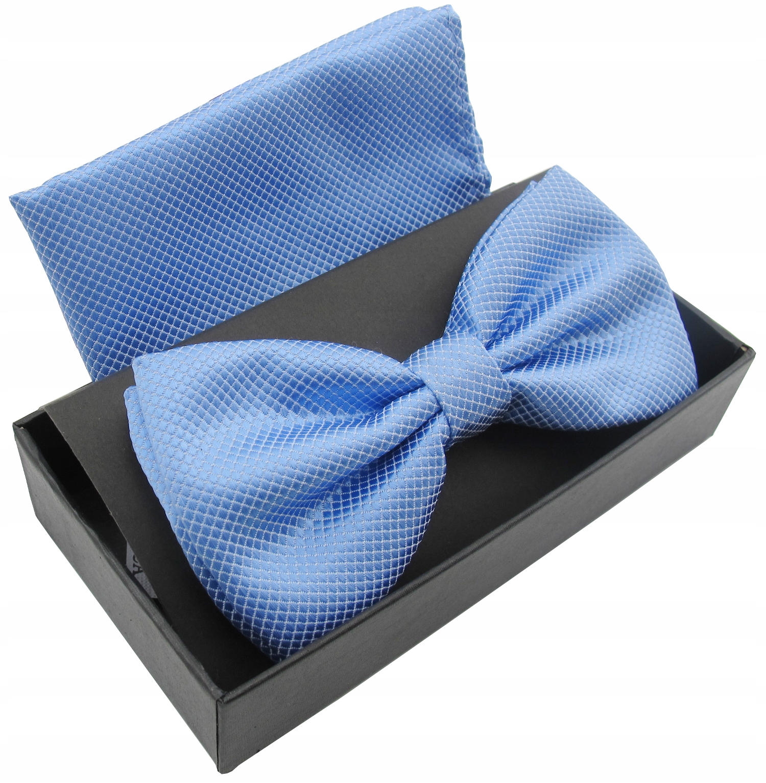 Muszka MUCHA MĘSKA + POSZETKA Błękit.