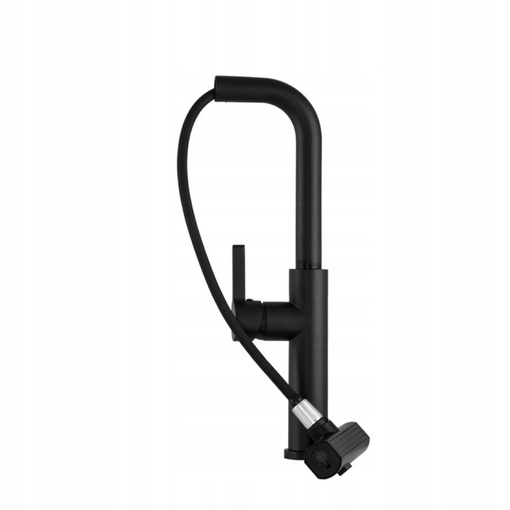 Rotary černá kuchyňská baterie Gamma