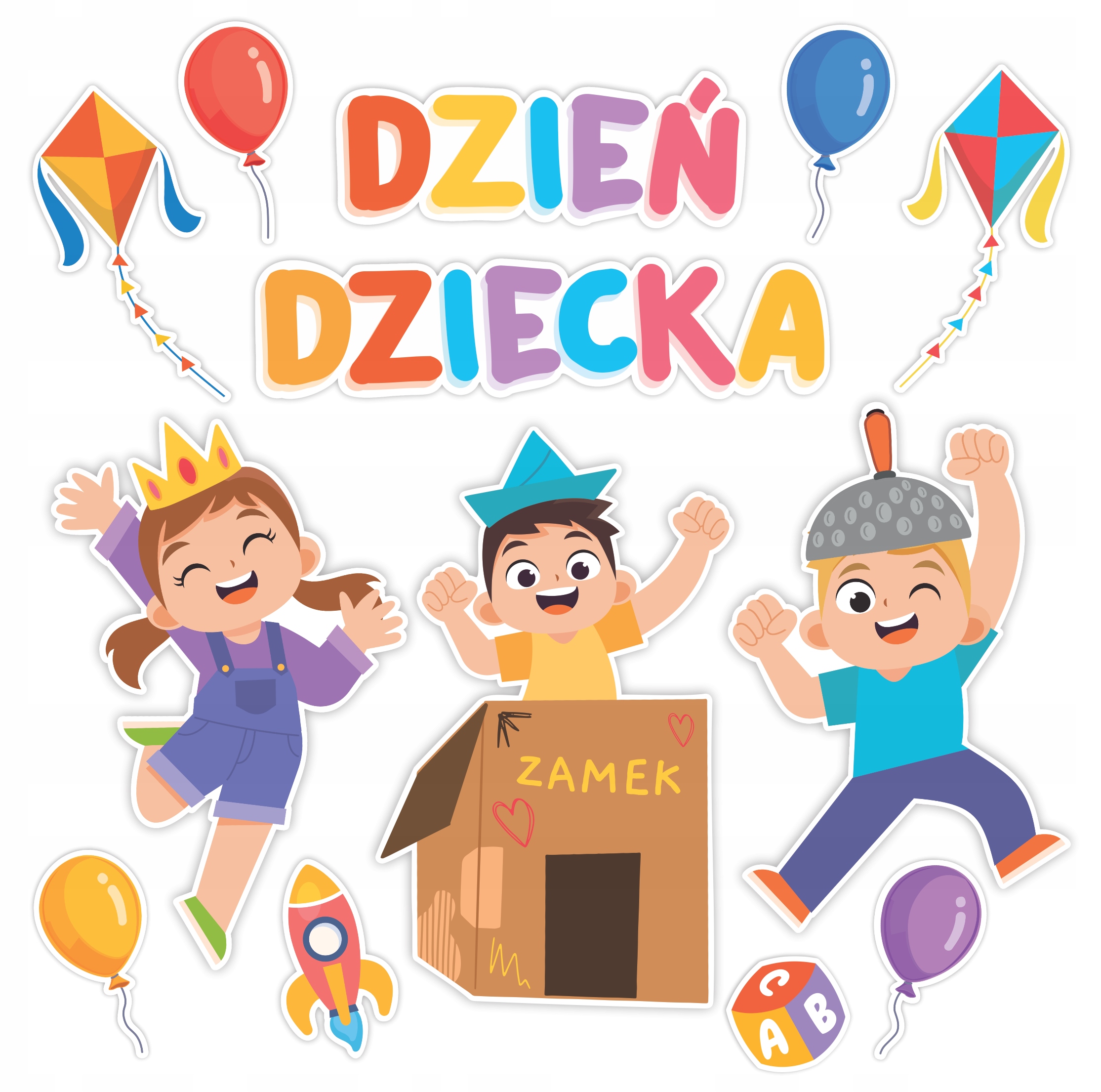 

Dekoracja Na Dzień Dziecka Dzieci (13 el., Duża)