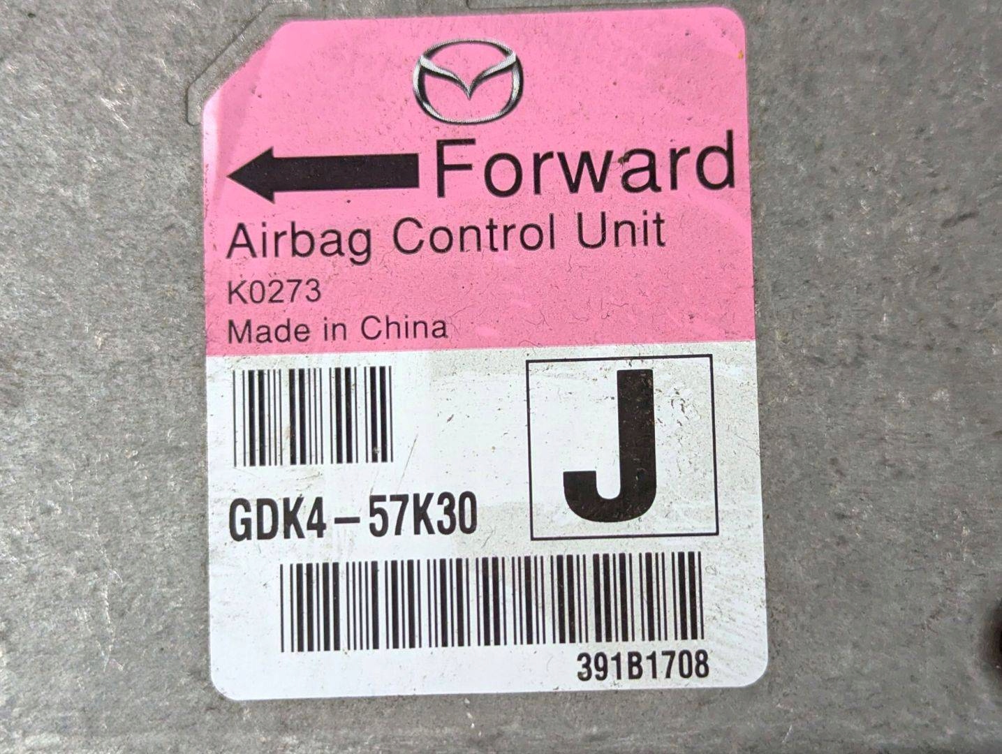 modulo airbag Mazda 6 2 facelift GH 2011 GDK4-57K30