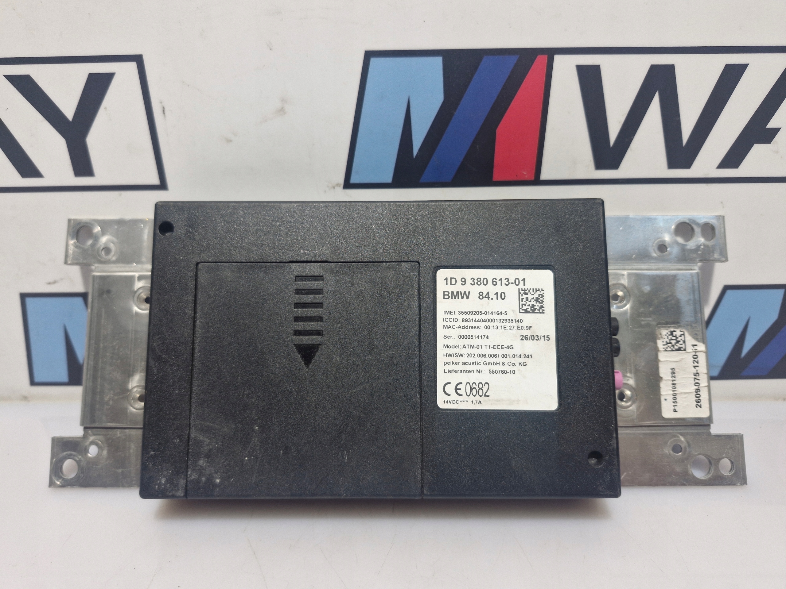 BMW F20 F30 module control unit TELEMATIK 9380613