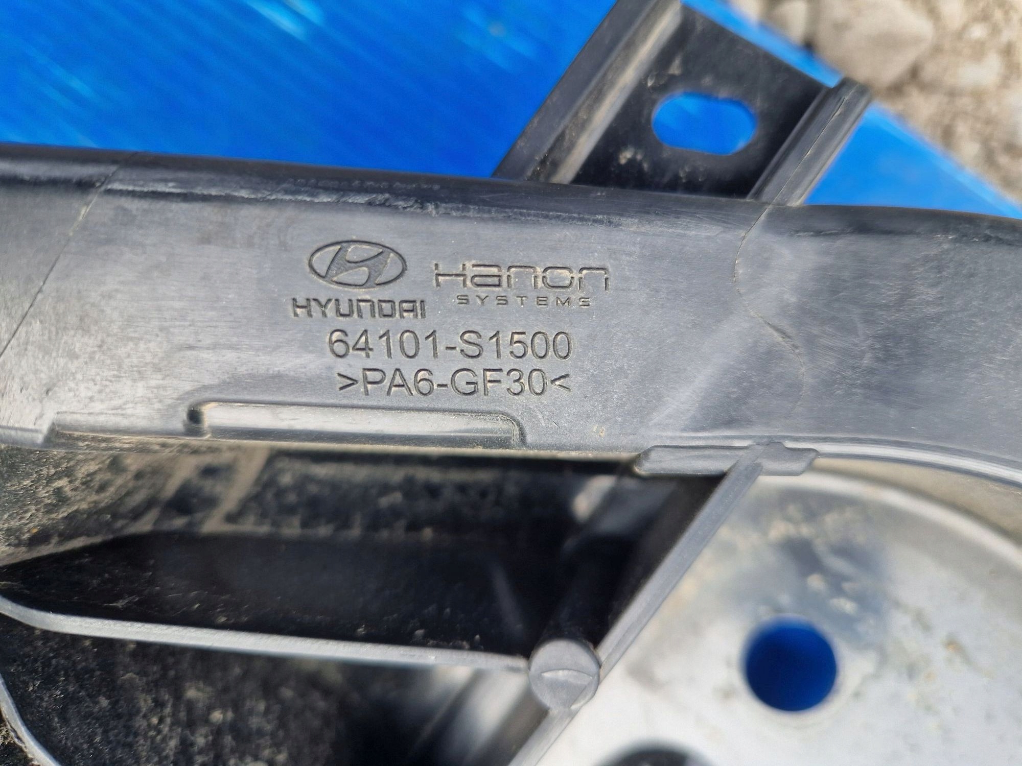 support panel for radiators pillar HYUNDAI SANTA FE IV LIFT 2020R->