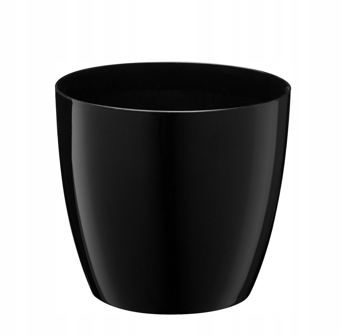 

Doniczka osłonka plastik Aga 20 cm czarna połysk