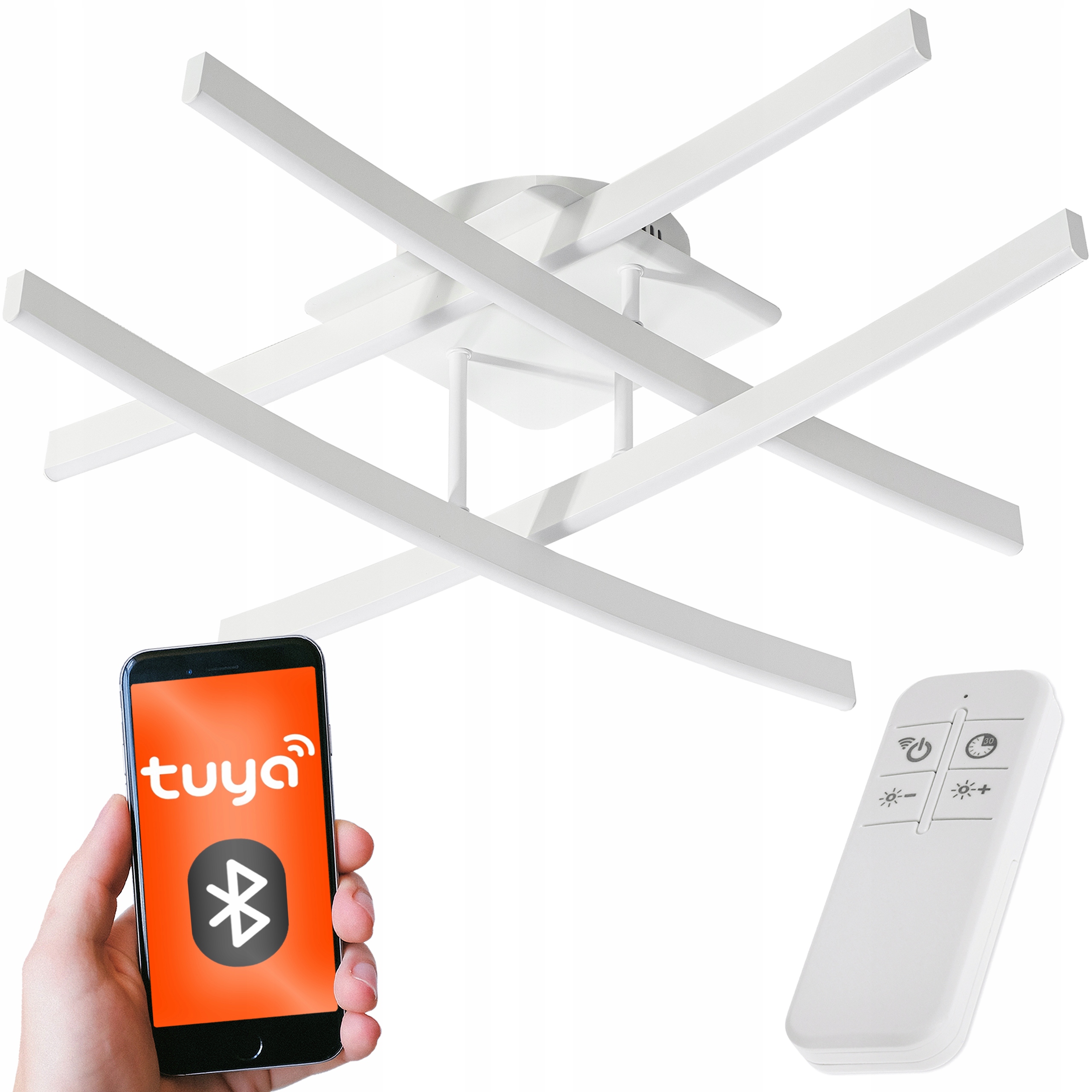 Lampa Sufitowa Led ściemnia Aplikacja Na Telefon Tuya Smart Bluetooth pilot