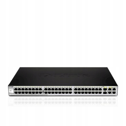 D-LINK 48 10/100/1000 Base-T port with 4 x 1000Base-T /SFP ports — 4
